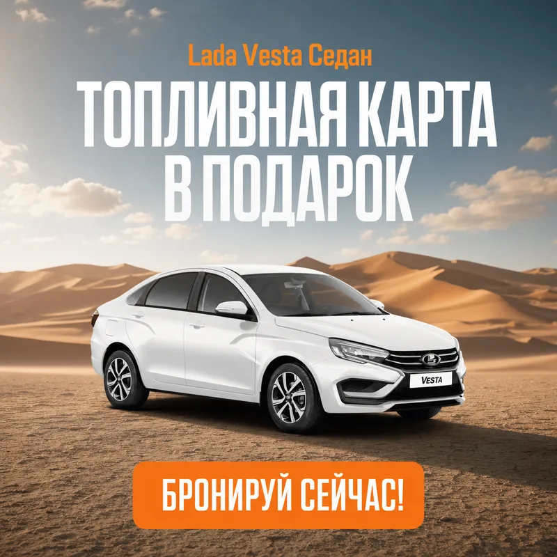 Lada Vesta Седан в пустыне, «Топливная карта в подарок»